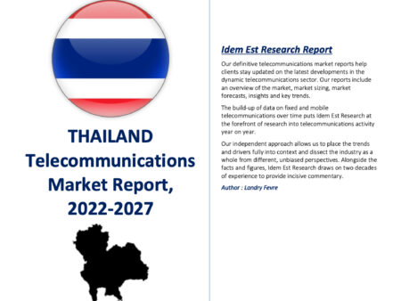 Thailand Telecoms Market Report, 2022-2027