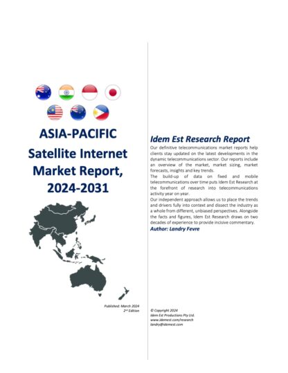 Asia Pacific Satellite Internet Market Report, 2024-2031
